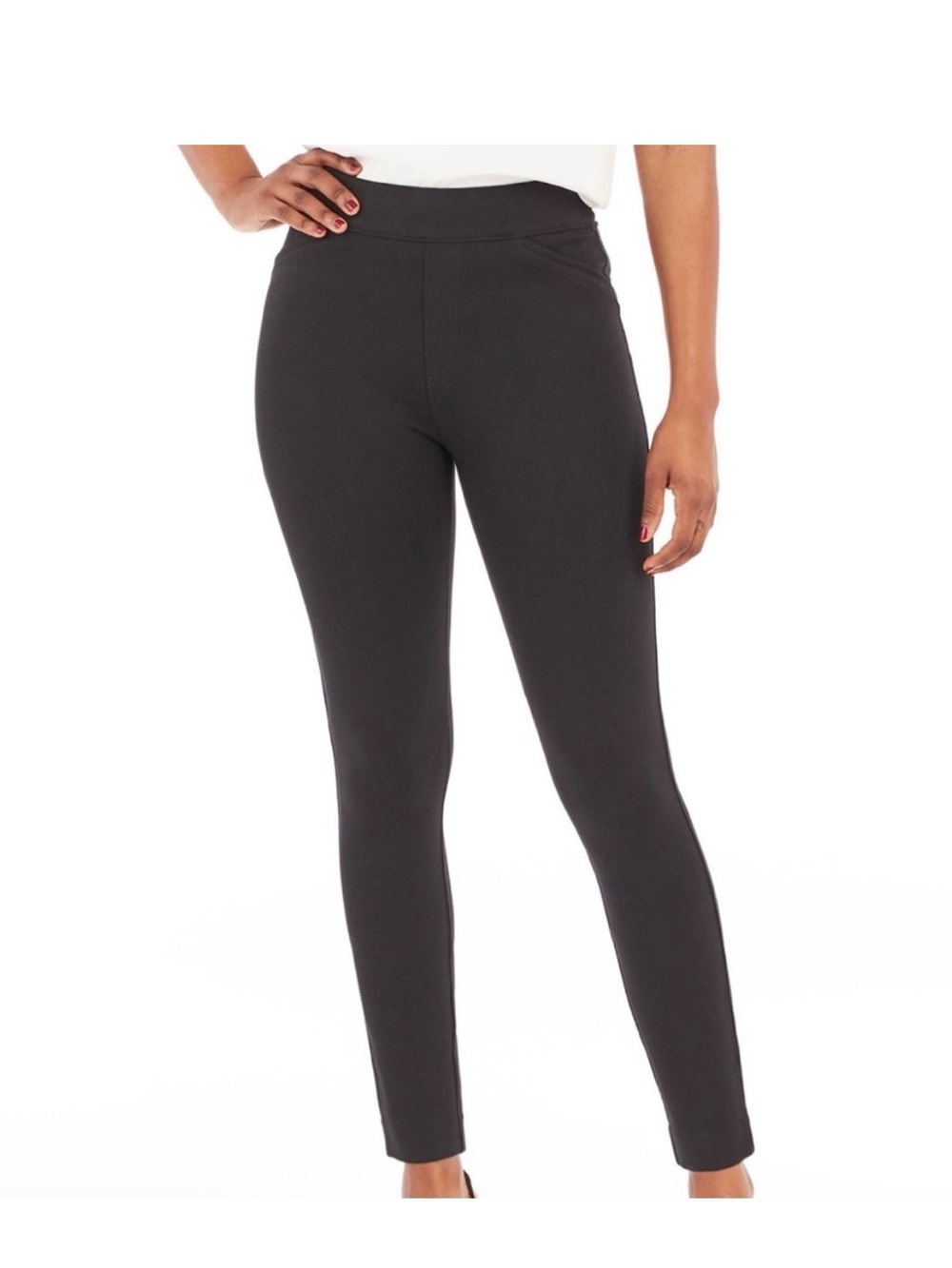 SPANX Black perfect ankle Ponte Pull-On Pants